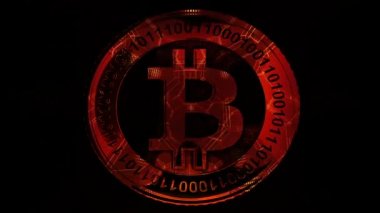 Altın Bitcoins arka plan ile mali kavramı 