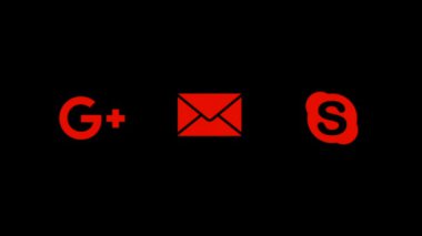 Sosyal medya ve ağ Icons set 