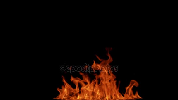 Schönes Feuer Flammen Kamin — Stockvideo