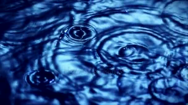 Lluvia Gota Agua Salpicaduras — Vídeo de stock