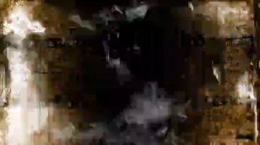 Antika arka plan. Eski Film geri sayım, çizik film şeridi arka plan