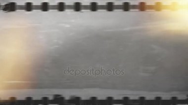 Antika arka plan ayarlayın. Eski Film geri sayım, çizik film şeridi arka plan