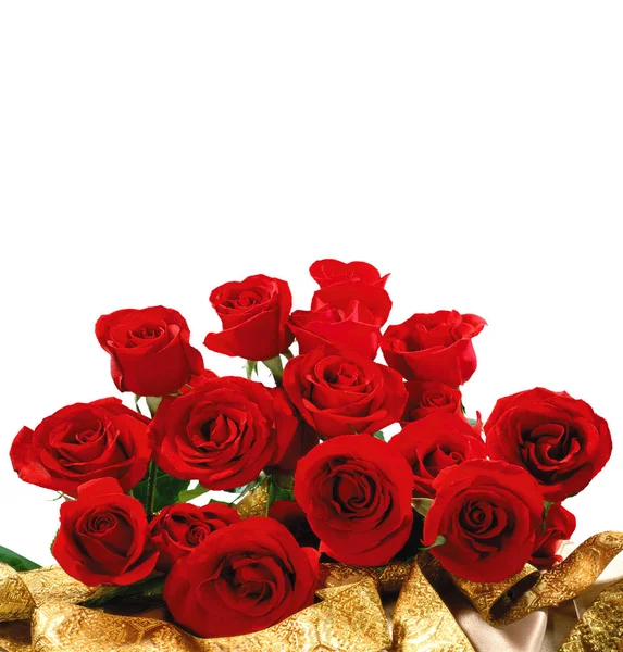 Flowers wall background with amazing roses Stock Photo