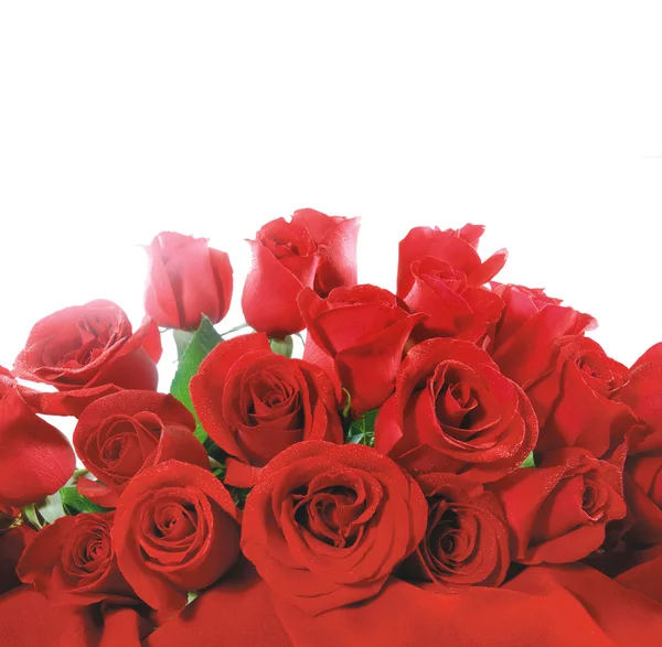 Flowers wall background with amazing roses, bouquet Stock Photo