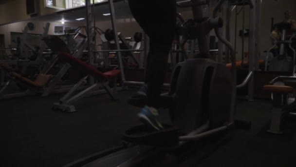 Atletiska Kvinnor Gör Övningar Gymmet — Stockvideo