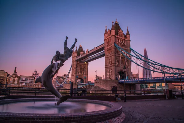 Tower bridge on sunset — Stock Photo, Image