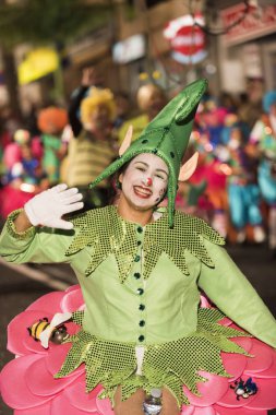 Tenerife, 25 Şubat: Karakter ve gruplar karnaval