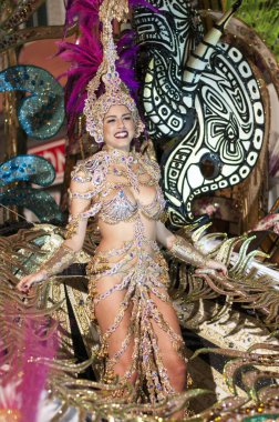 Tenerife, 25 Şubat: Karakter ve gruplar karnaval