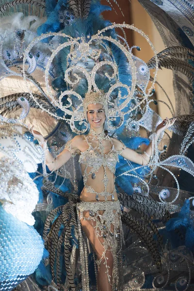 TENERIFE, FEBRUARY 25: Characters and groups in the carnival — Stock Photo, Image