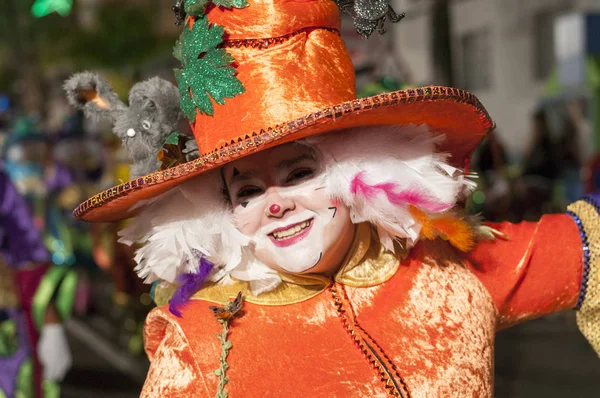 TENERIFE, 25 DE FEBRERO: Personajes y Grupos en el Carnaval — Foto de Stock