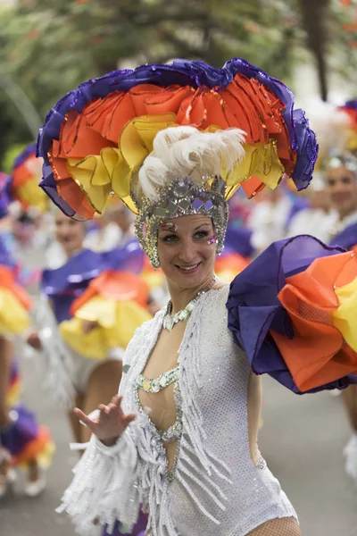 Teneriffa, 28. Februar: Charaktere und Gruppen im Karneval — Stockfoto