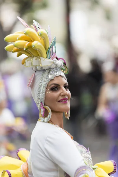 TENERIFE, 28 DE FEBRERO: Personajes y grupos del carnaval — Foto de Stock