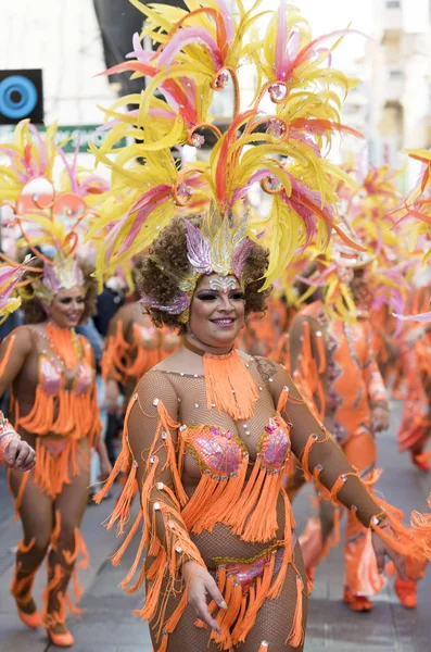 Τενερίφη, 05 Μαρτίου: Χαρακτήρες και συμμετέχουν στο καρναβάλι — Φωτογραφία Αρχείου
