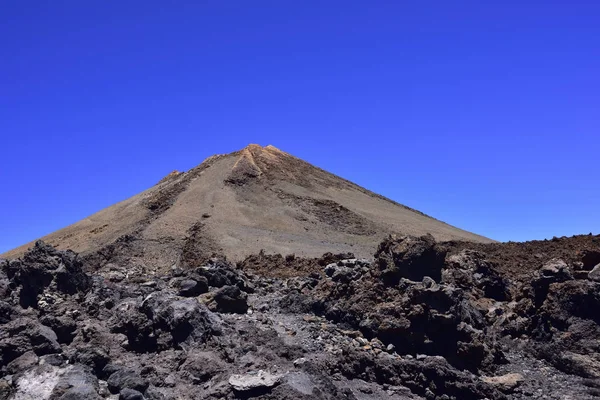 Volcano Teide, (Tenerife) 3718 meters. Natural Heritage of UNESCO — Stock Photo, Image