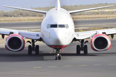 Tenerife 17 Temmuz: uçak iniş. 17 Temmuz 2017 Tenerife (Kanarya