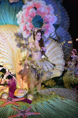Tenerife, Şubat 10: Karakter ve gruplar karnaval