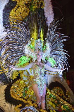 Tenerife, Şubat 10: Karakter ve gruplar karnaval
