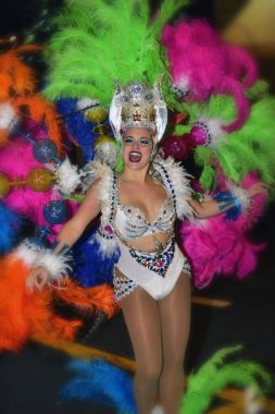 Tenerife, Şubat 10: Karakter ve gruplar karnaval