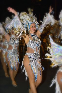 Tenerife, Şubat 10: Karakter ve gruplar karnaval