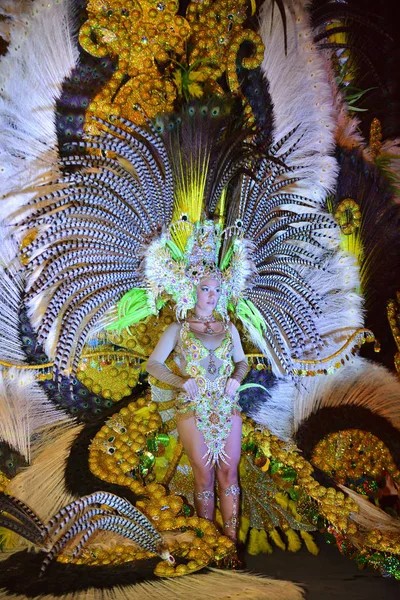 TENERIFE, FEVEREIRO 10: Personagens e Grupos no Carnaval — Fotografia de Stock