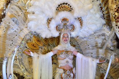 Tenerife, Şubat 10: Karakter ve gruplar karnaval