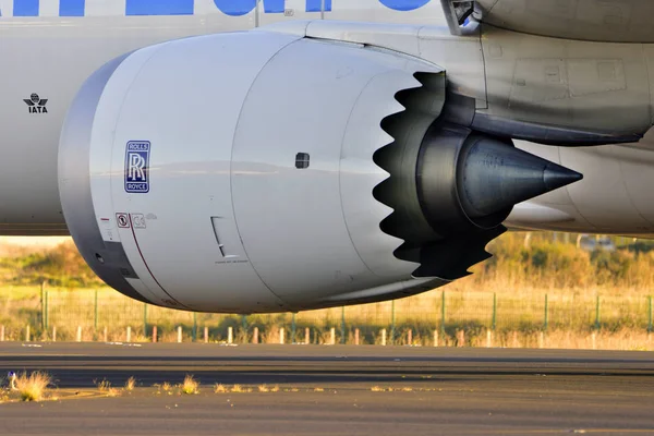 TENERIFE 22 ENE: Detalle del ventilador de un Rolls Royce, 22 ene 2018, Tene — Foto de Stock