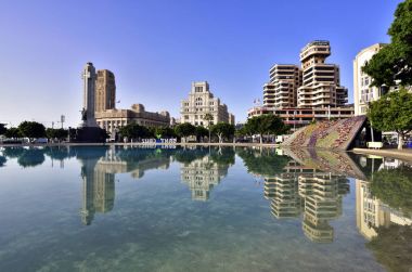 Tenerife 19 Nisan: Merkezi Santa Cruz c İspanya Meydanı
