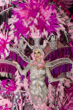 TENERIFE, SPAIN - FEBRUARY 22, 2020: Carnival Festival in the streets of Santa Cruz de Tenerife. February 22, 2020