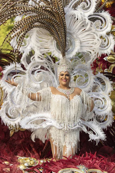 Tenerife Spagna Febbraio 2020 Festa Carnevale Strade Santa Cruz Tenerife — Foto Stock