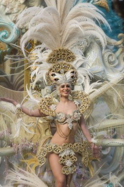 TENERIFE, SPAIN - FEBRUARY 22, 2020: Carnival Festival in the streets of Santa Cruz de Tenerife. February 22, 2020
