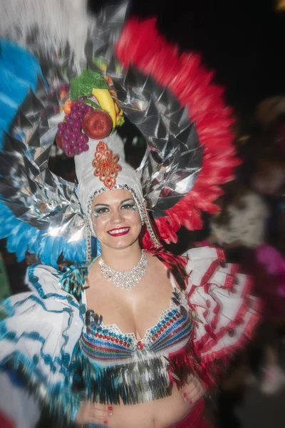 Tenerife Spain February 2020 Carnival Festival Streets Santa Cruz Tenerife — ストック写真