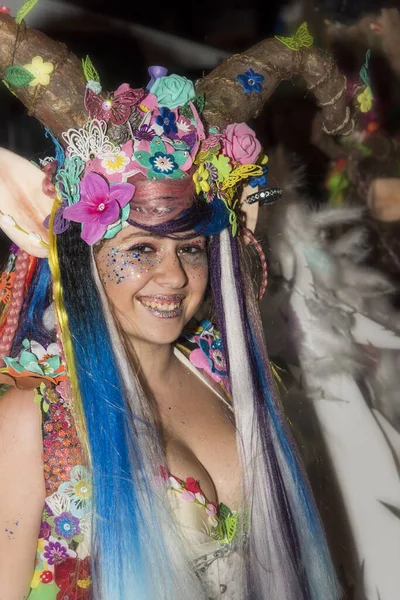 Tenerife Spain February 2020 Carnival Festival Streets Santa Cruz Tenerife — Stok fotoğraf