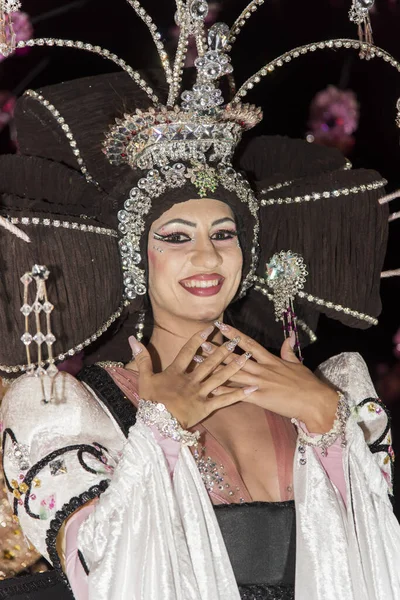 Tenerife Spain February 2020 Carnival Festival Streets Santa Cruz Tenerife — Stockfoto