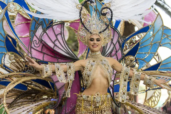 Tenerife Spain February 2020 Carnival Festival Streets Santa Cruz Tenerife — Stockfoto