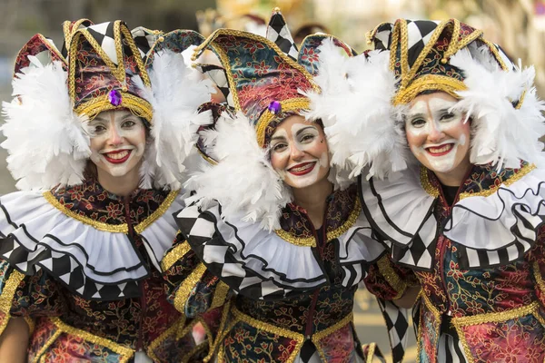 Tenerife Spagna Febbraio 2020 Festa Carnevale Strade Santa Cruz Tenerife — Foto Stock