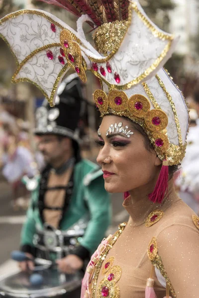 Tenerife España Febrero 2020 Festival Carnaval Las Calles Santa Cruz — Foto de Stock