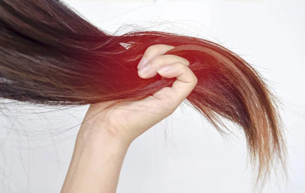 Брудне, заплутане, проблема, зневірене волосся — стокове фото