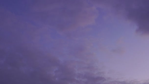 Голубое Небо Имеет Красивую Массу Белого Облака Копией Пространства Птицы — стоковое видео