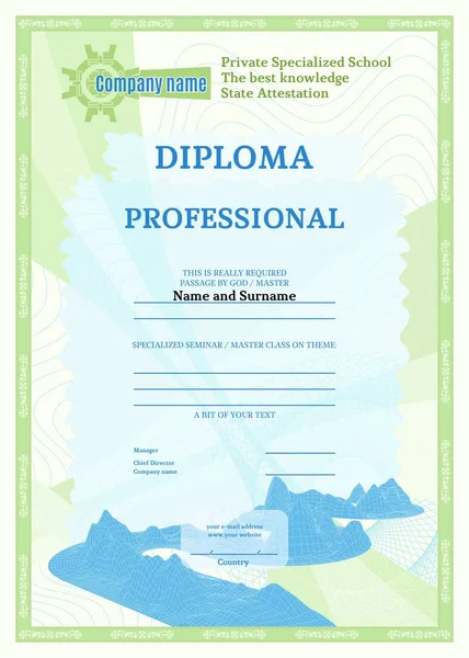 Lilac dengan diploma biru untuk tekstur kompleks pendidikan - Stok Vektor