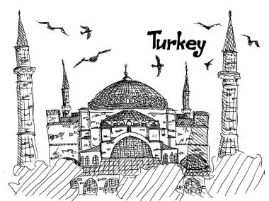 Türkiye'de basit kroki Istanbul Sofya Tapınağı