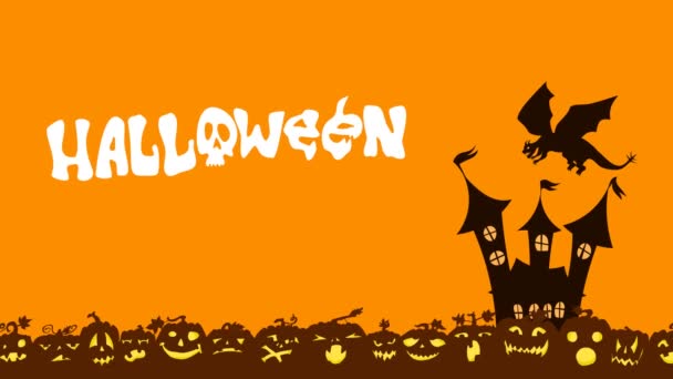 Feliz Fiesta Halloween Gran Venta Nuevo Película Animación Video — Vídeo de stock