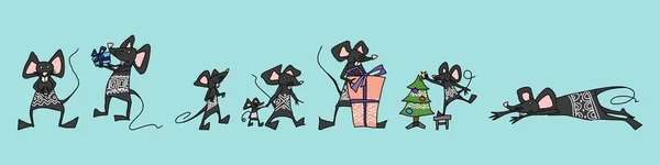 rats bright kind characters selection. picture