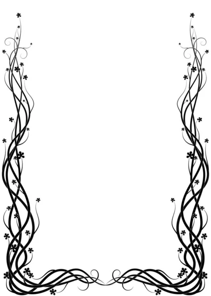 Plante de lierre de tissage sur un fond blanc — Image vectorielle
