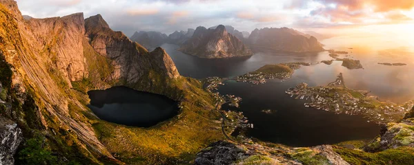 Lofoten, Norvégia. Hajnali, kora reggel — Stock Fotó