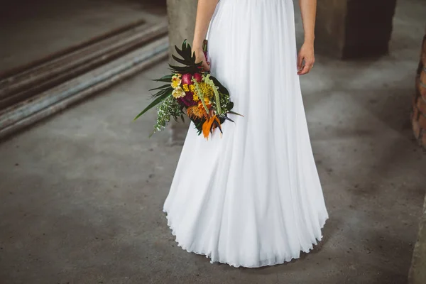 Pernikahan buket pengantin wanita, buket pernikahan, pernikahan flori — Stok Foto