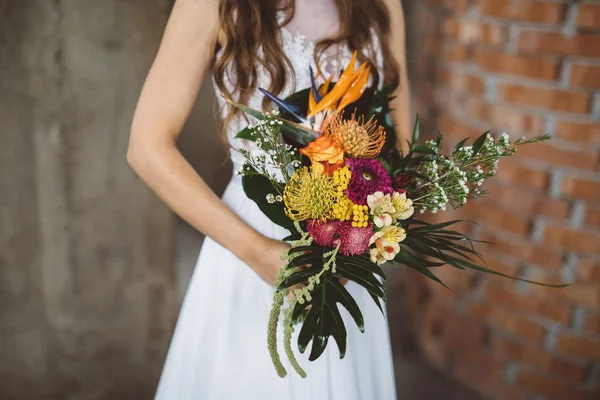 Ramo de boda de la novia, el ramo de boda, flori de boda —  Fotos de Stock