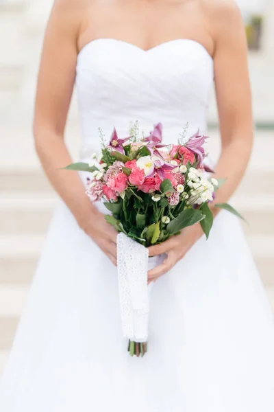 Pernikahan buket pengantin wanita, buket pernikahan, pernikahan flori — Stok Foto