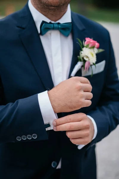 Весільний букет нареченого, весільний букет, весільний флорі — стокове фото