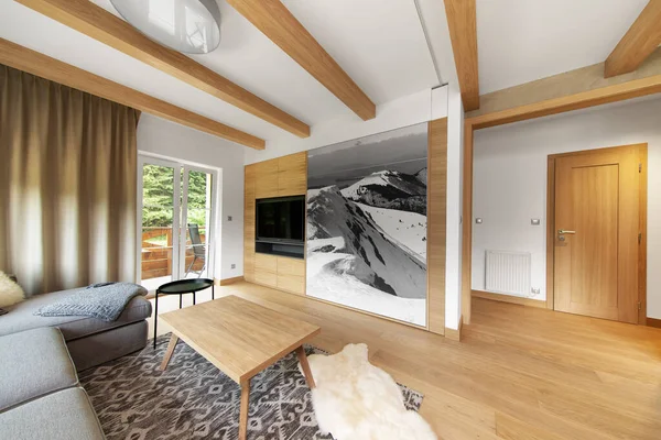 sofa in the living room of the modern interior