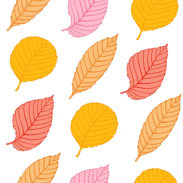 가을 솔기없는 무늬 — 스톡 벡터